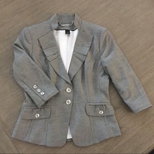White House Black Market Grey Blazer